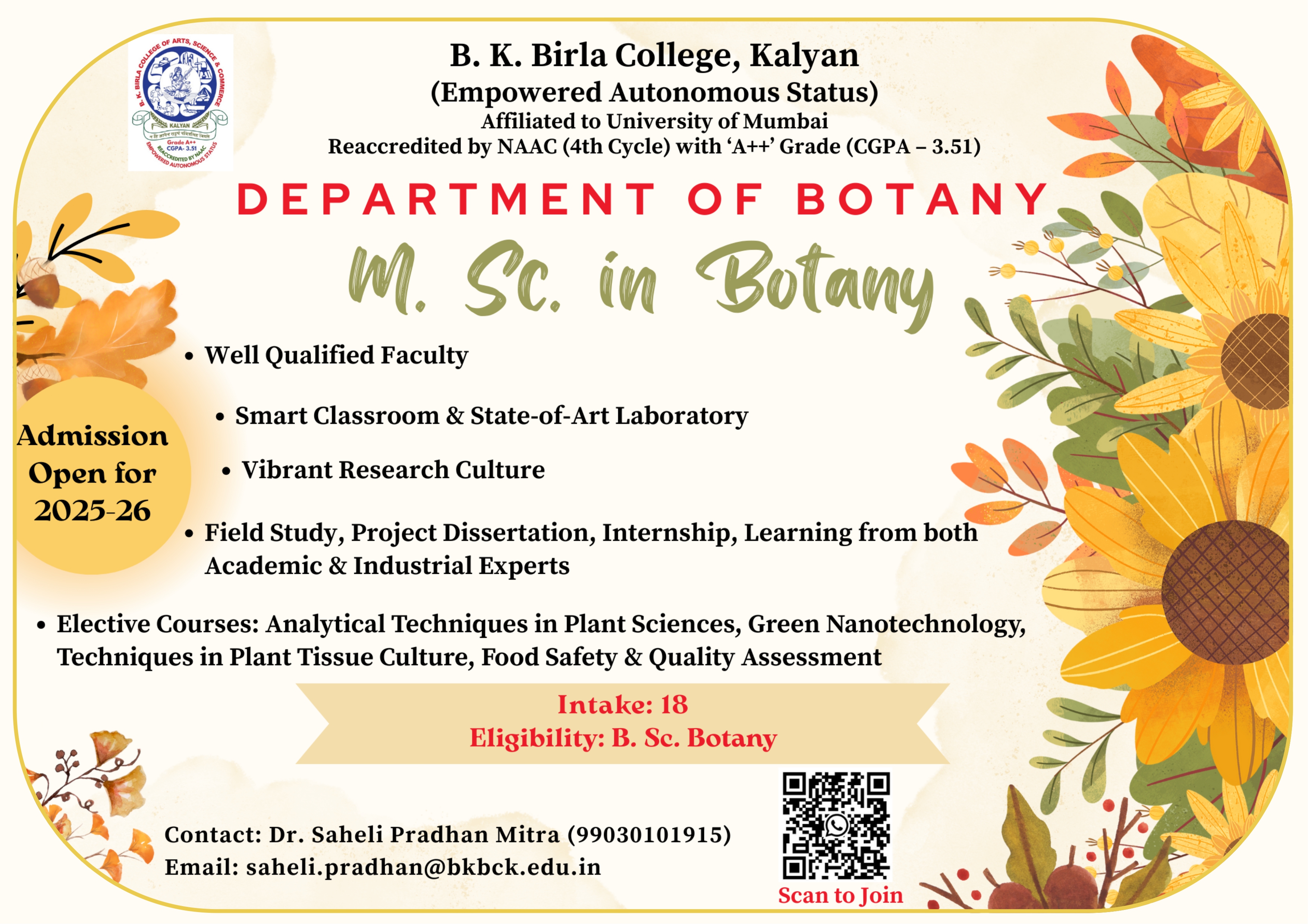 B.K. Birla College of Arts, Science & Commerce, Kalyan